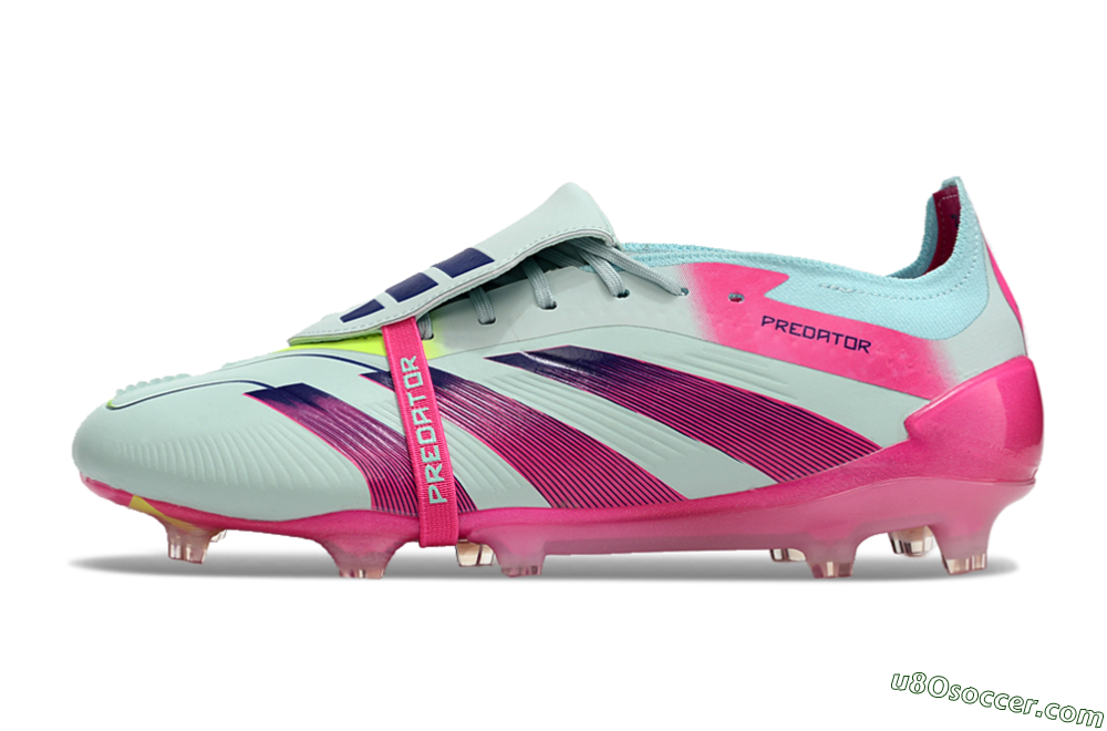 Adidas Predator Elite Foldover Tongue FG Firm Ground Soccer Cleats - Blue/Purple/Pink 2