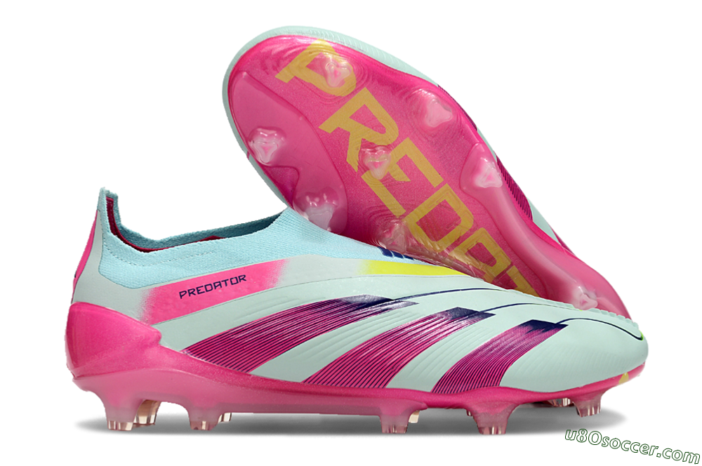 Adidas Predator Accuracy+ FG Firm Ground Soccer Cleats - Blue/Purple/Pink 1