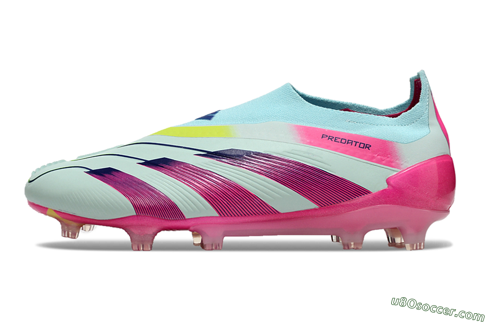 Adidas Predator Accuracy+ FG Firm Ground Soccer Cleats - Blue/Purple/Pink 2