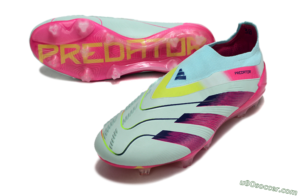 Adidas Predator Accuracy+ FG Firm Ground Soccer Cleats - Blue/Purple/Pink 3