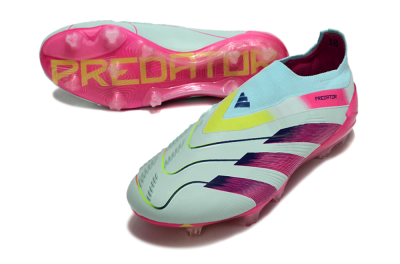 Adidas Predator Accuracy+ FG Firm Ground Soccer Cleats - Blue/Purple/Pink