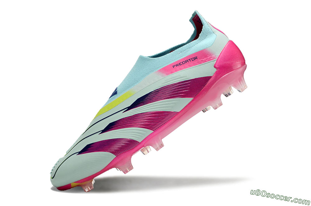 Adidas Predator Accuracy+ FG Firm Ground Soccer Cleats - Blue/Purple/Pink 5
