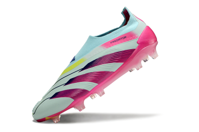 Adidas Predator Accuracy+ FG Firm Ground Soccer Cleats - Blue/Purple/Pink