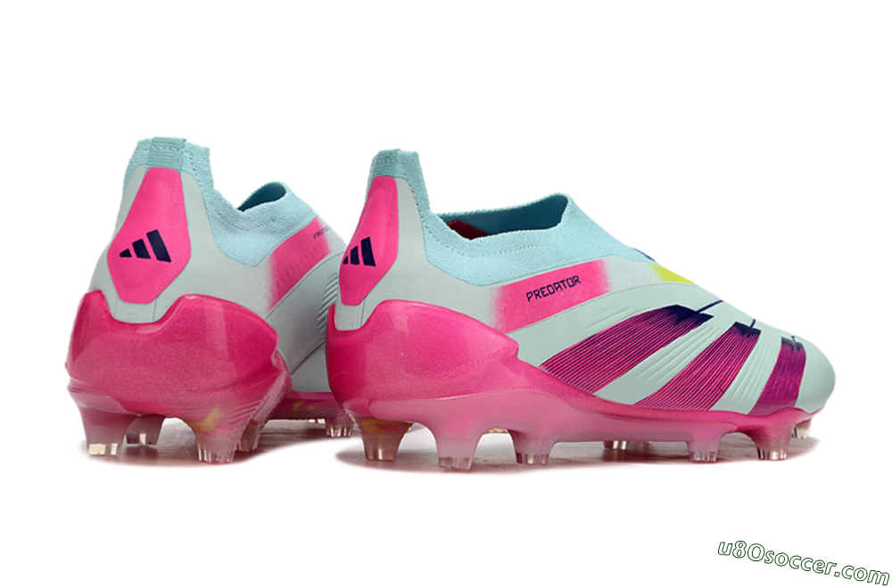 Adidas Predator Accuracy+ FG Firm Ground Soccer Cleats - Blue/Purple/Pink 6