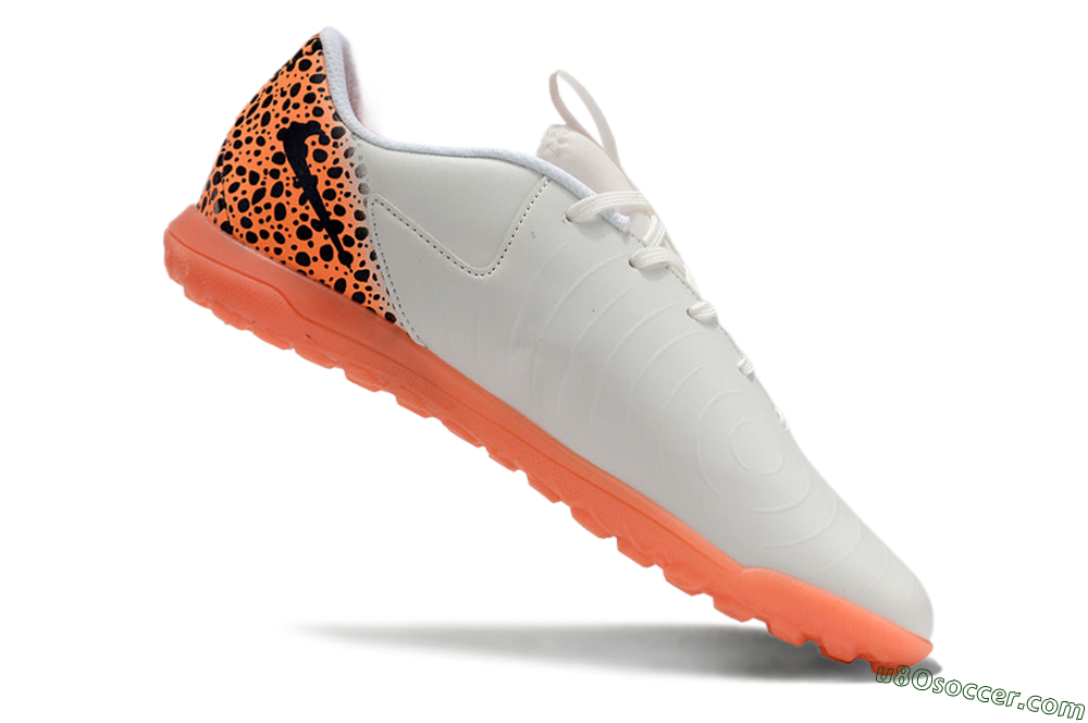 Nike Jr. Phantom GX 2 Academy TF Artificial Turf Soccer Shoes - White/Black/Leopard 4