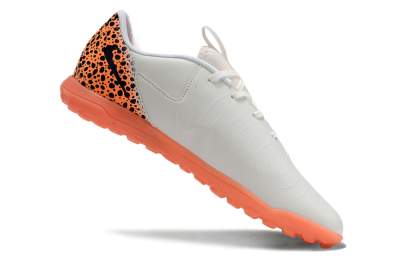 Nike Jr. Phantom GX 2 Academy TF Artificial Turf Soccer Shoes - White/Black/Leopard