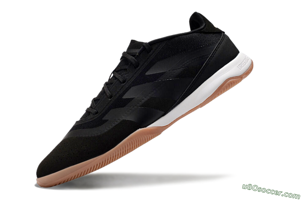Adidas Predator Elite 24 IC Indoor & Futsal Soccer Shoes - Black/White/Brown 5
