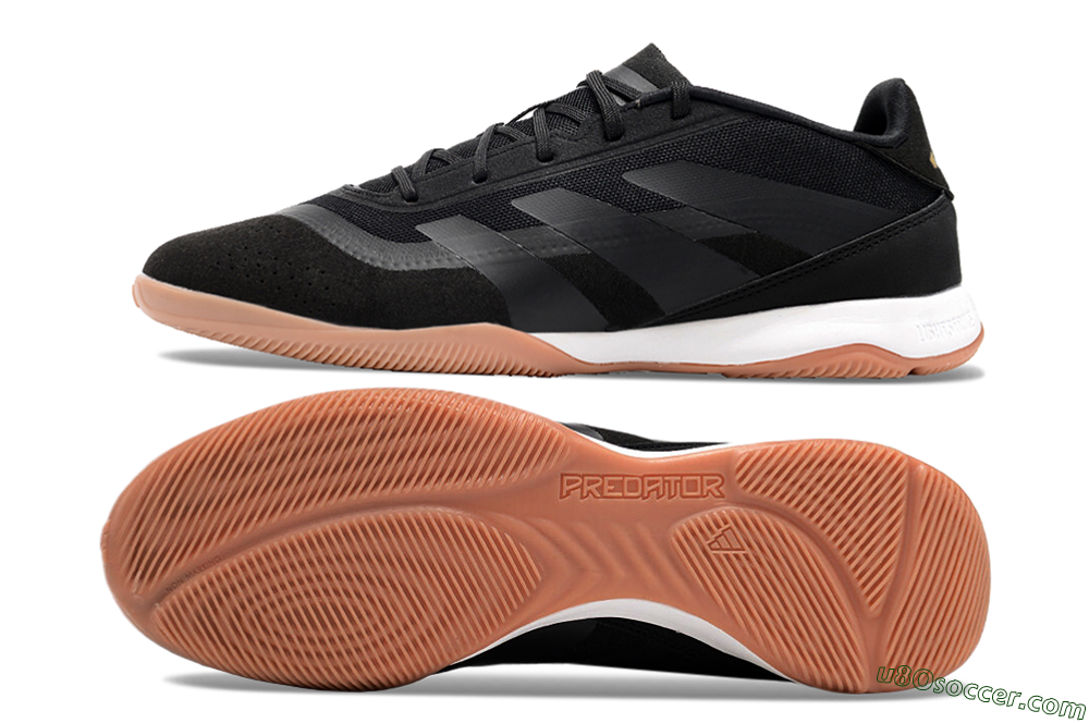 Adidas Predator Elite 24 IC Indoor & Futsal Soccer Shoes - Black/White/Brown 0