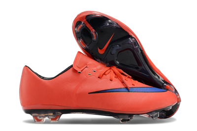 Nike Mercurial Vapor 10 FG Firm Ground Soccer Cleats - Red/Blue/Black