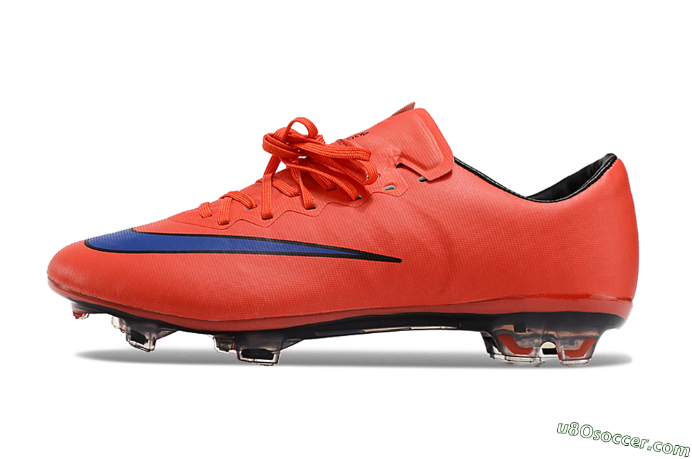 Nike Mercurial Vapor 10 FG Firm Ground Soccer Cleats - Red/Blue/Black 2