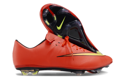 Nike Mercurial Vapor 10 FG Firm Ground Soccer Cleats - Red/Yellow/Black
