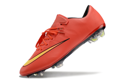 Nike Mercurial Vapor 10 FG Firm Ground Soccer Cleats - Red/Yellow/Black