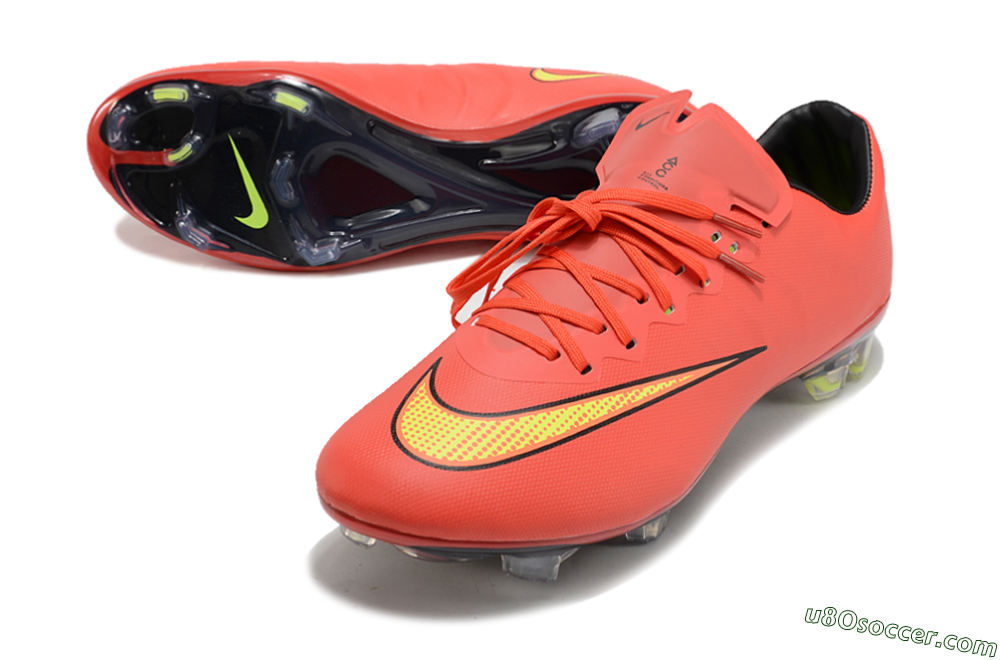 Nike Mercurial Vapor 10 FG Firm Ground Soccer Cleats - Red/Yellow/Black 3