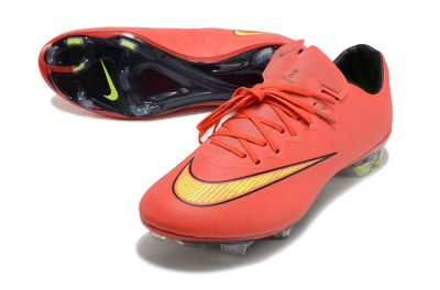 Nike Mercurial Vapor 10 FG Firm Ground Soccer Cleats - Red/Yellow/Black