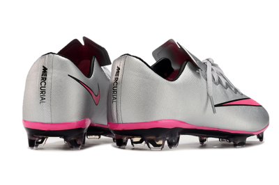 Nike Mercurial Vapor 10 FG Firm Ground Soccer Cleats - Silver/Pink/Black
