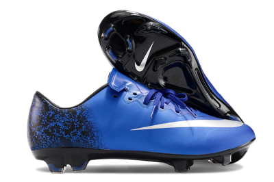 Nike Mercurial Vapor 10 FG Firm Ground Soccer Cleats - Blue/White/Black