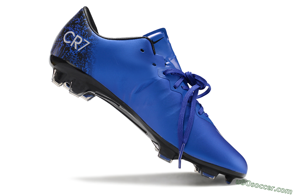 Nike Mercurial Vapor 10 FG Firm Ground Soccer Cleats - Blue/White/Black 4