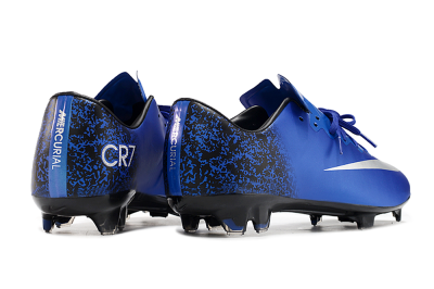 Nike Mercurial Vapor 10 FG Firm Ground Soccer Cleats - Blue/White/Black