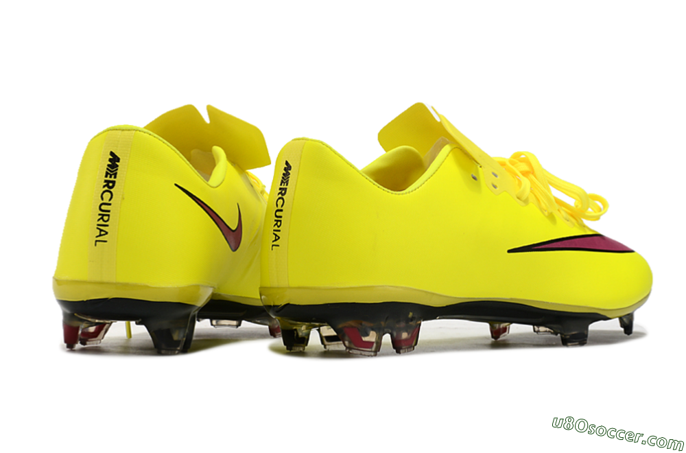 Nike Mercurial Vapor 10 FG Firm Ground Soccer Cleats - Yellow/Black/Red 6