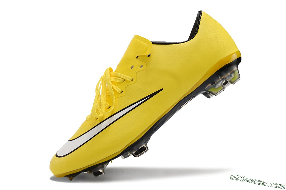 Nike Mercurial Vapor 10 FG Firm Ground Soccer Cleats - Yellow/White/Black 5