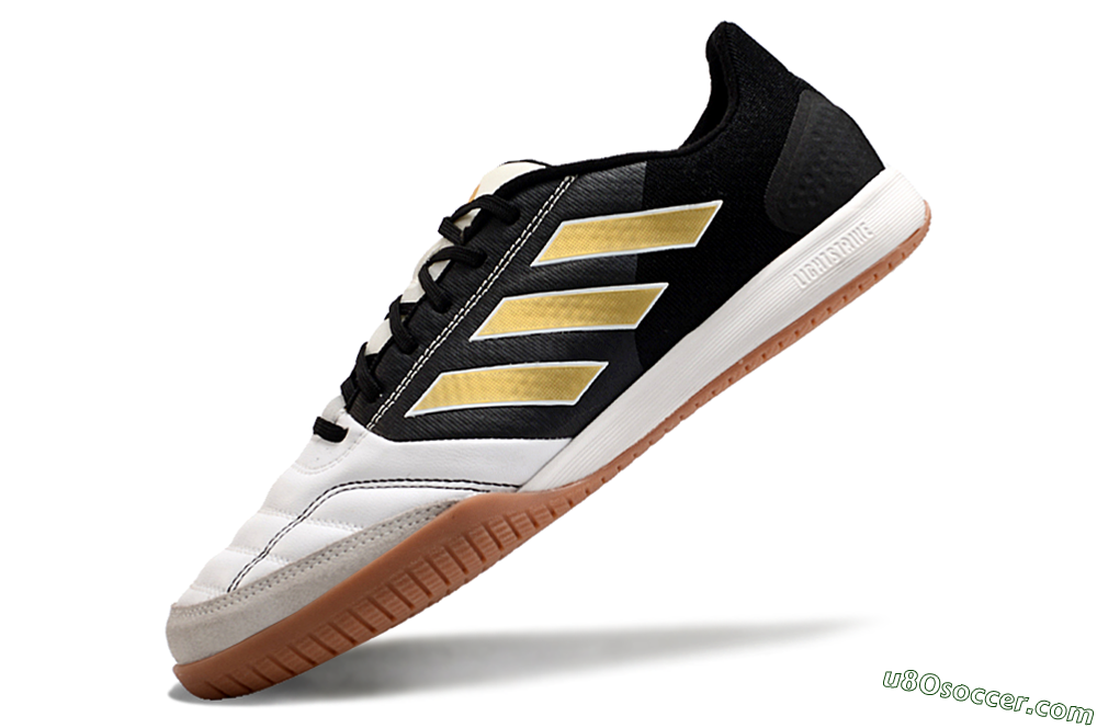 Adidas Top Sala Competition IC Indoor & Futsal Soccer Shoes - White/Black/Gold 5