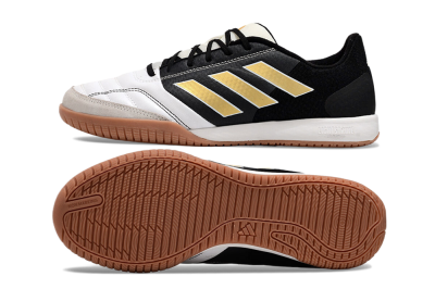 Adidas Top Sala Competition IC Indoor & Futsal Soccer Shoes - White/Black/Gold