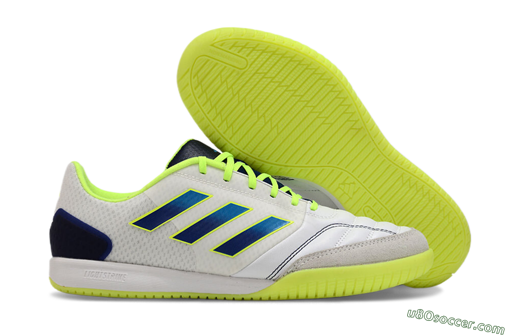 Adidas Top Sala Competition IC Indoor & Futsal Soccer Shoes - White/Blue/Yellow 1