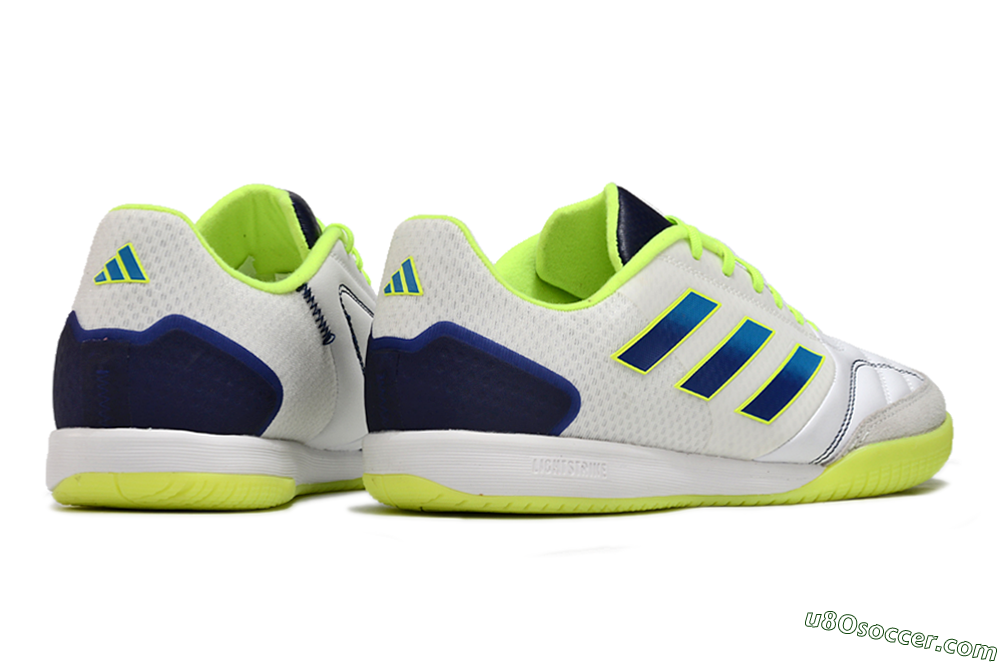 Adidas Top Sala Competition IC Indoor & Futsal Soccer Shoes - White/Blue/Yellow 6