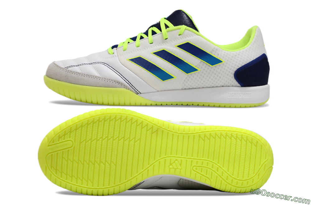 Adidas Top Sala Competition IC Indoor & Futsal Soccer Shoes - White/Blue/Yellow 0