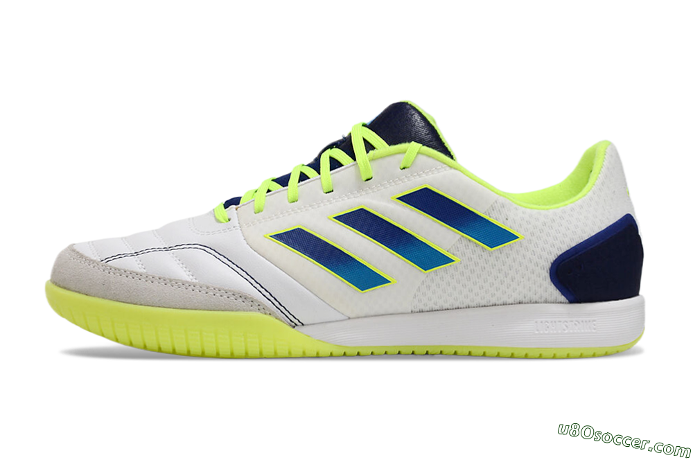 Adidas Top Sala Competition IC Indoor & Futsal Soccer Shoes - White/Blue/Yellow 2