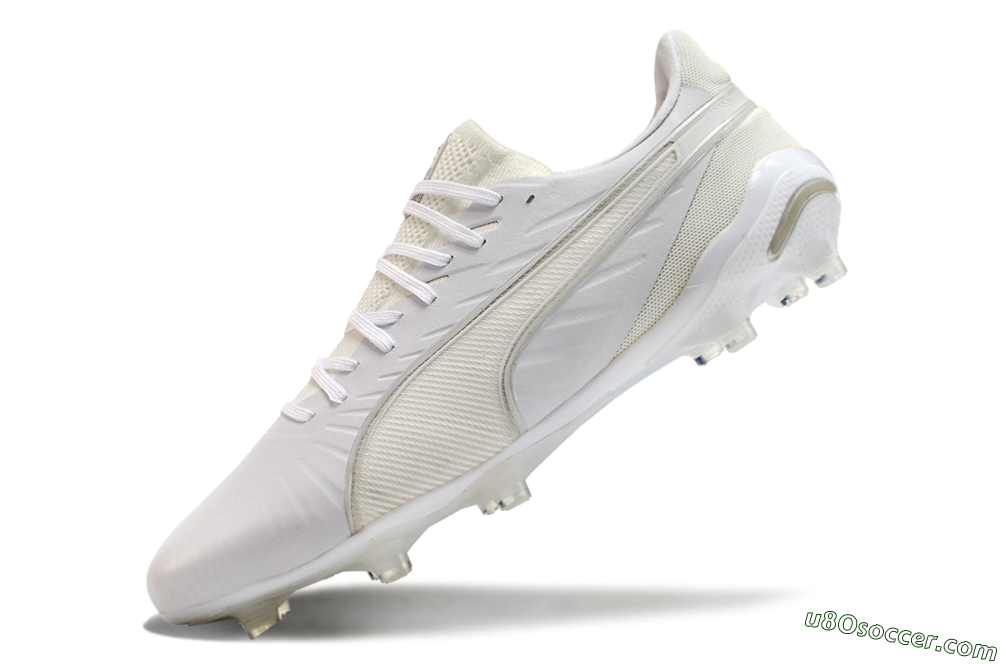Puma Ultra Ultimate AG Artificial Grass Soccer Cleats - White/Beige 5