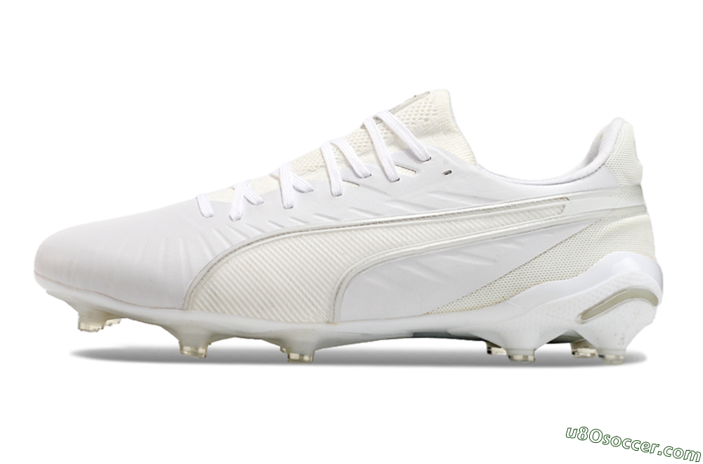 Puma Ultra Ultimate AG Artificial Grass Soccer Cleats - White/Beige 2