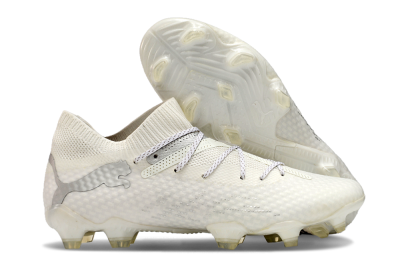 Puma Future 7 Ultimate FG Firm Ground Soccer Cleats - Beige/Silver