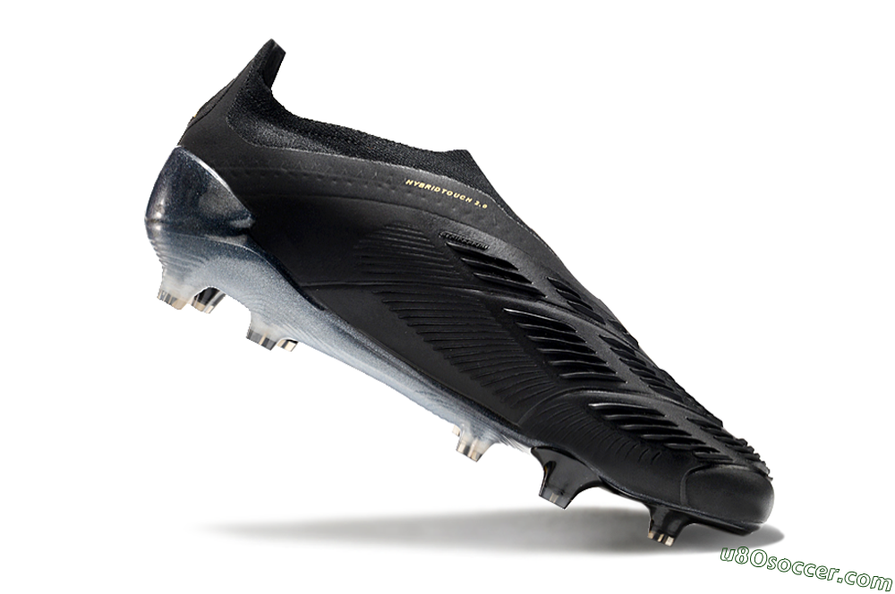 Adidas Predator Elite Laceless FG Firm Ground Soccer Cleats - Black/Silver/Gold 4