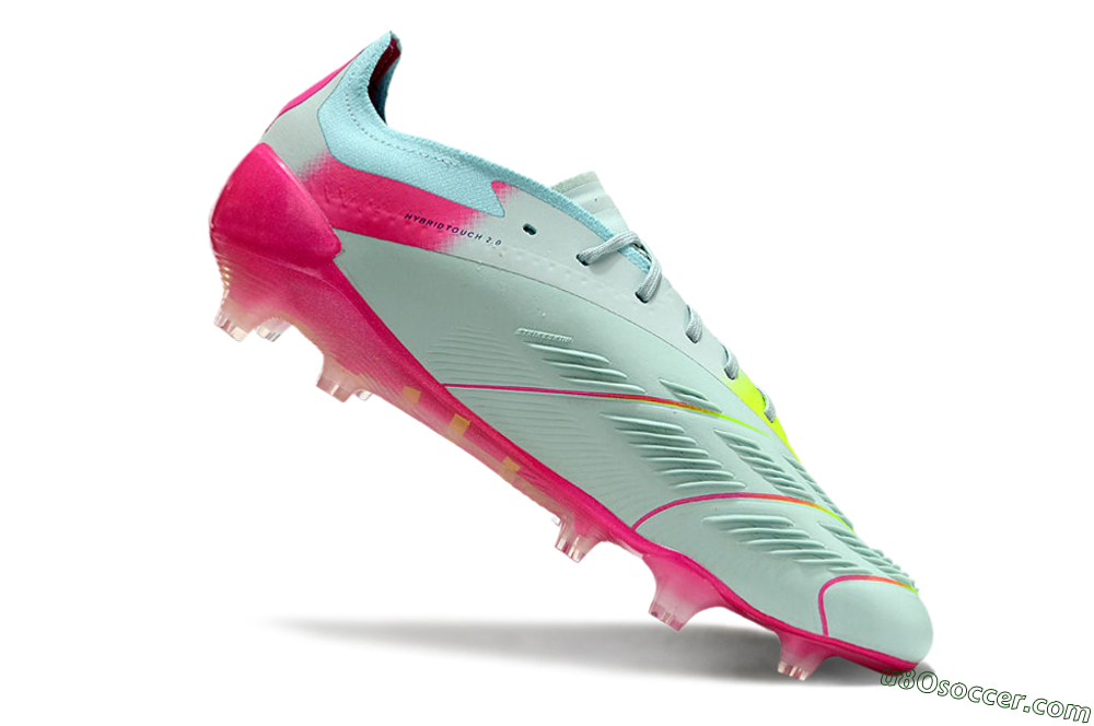 Adidas Predator Elite 24 FG Firm Ground Soccer Cleats - Jade/Purple/Pink 4