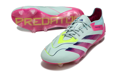 Adidas Predator Elite 24 FG Firm Ground Soccer Cleats - Jade/Purple/Pink