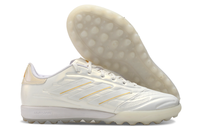 Adidas Copa Pure.3 TF Artificial Turf Soccer Shoes - White/Gold/Beige