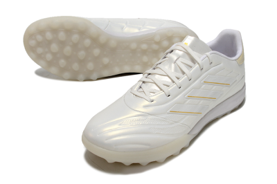 Adidas Copa Pure.3 TF Artificial Turf Soccer Shoes - White/Gold/Beige