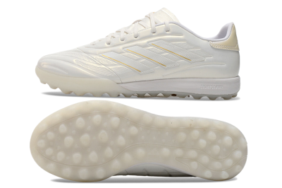 Adidas Copa Pure.3 TF Artificial Turf Soccer Shoes - White/Gold/Beige