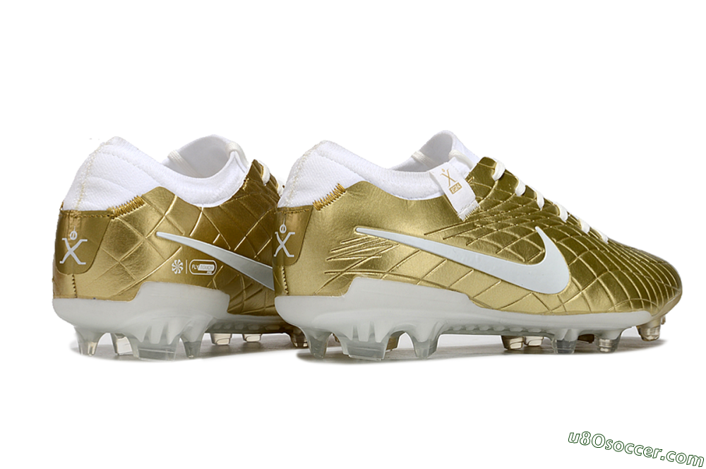 Nike Tiempo Legend 10 Elite FG Firm Ground Soccer Shoes - Gold/White 6