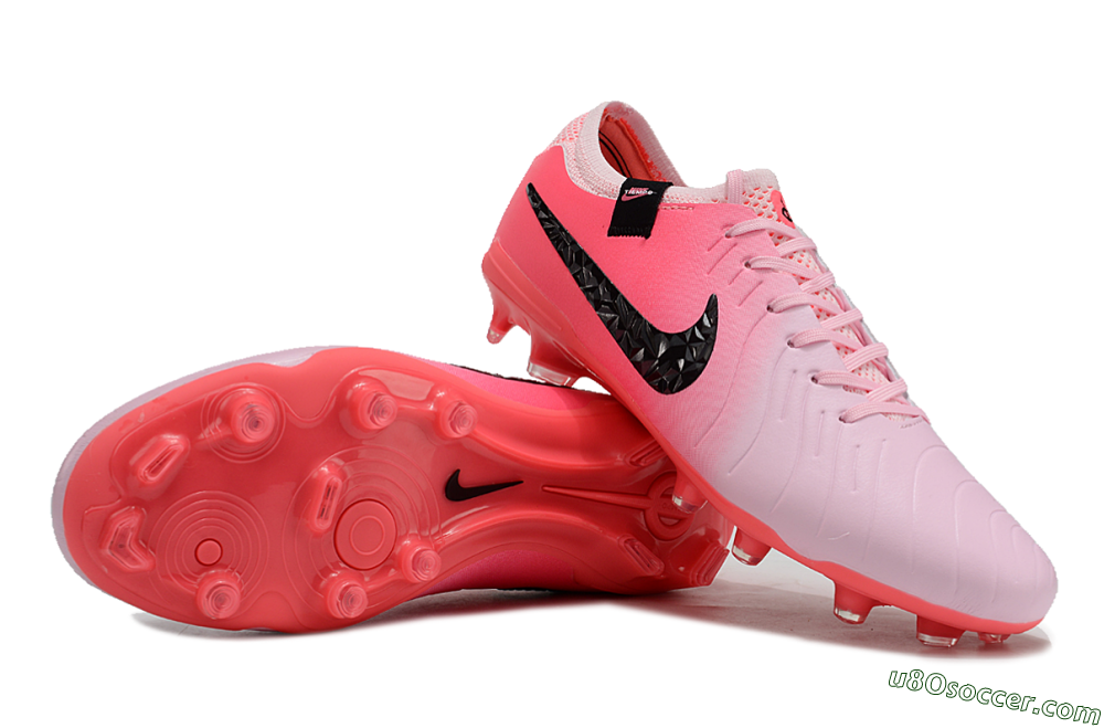 Nike Tiempo Legend 10 Elite AG Artificial Grass Soccer Shoes - Pink Foam/Black 0