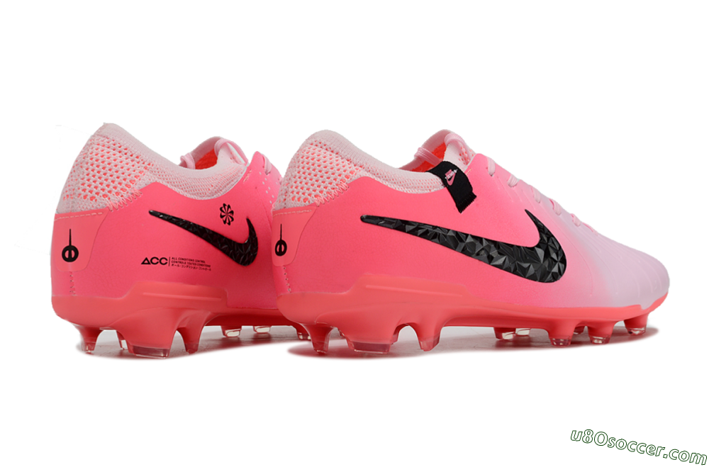 Nike Tiempo Legend 10 Elite AG Artificial Grass Soccer Shoes - Pink Foam/Black 6