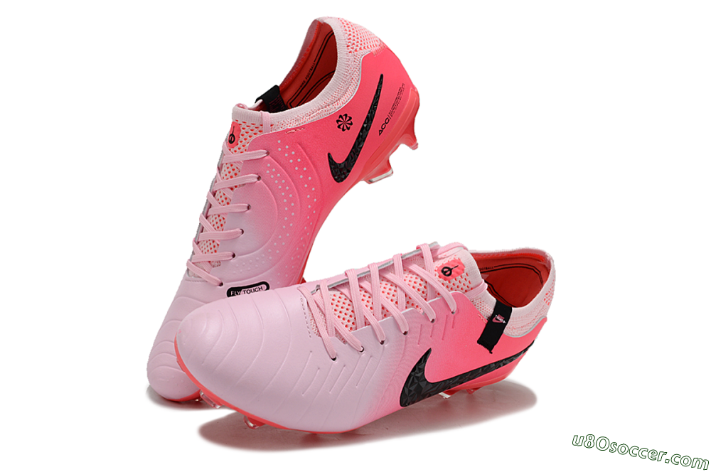 Nike Tiempo Legend 10 Elite AG Artificial Grass Soccer Shoes - Pink Foam/Black 3