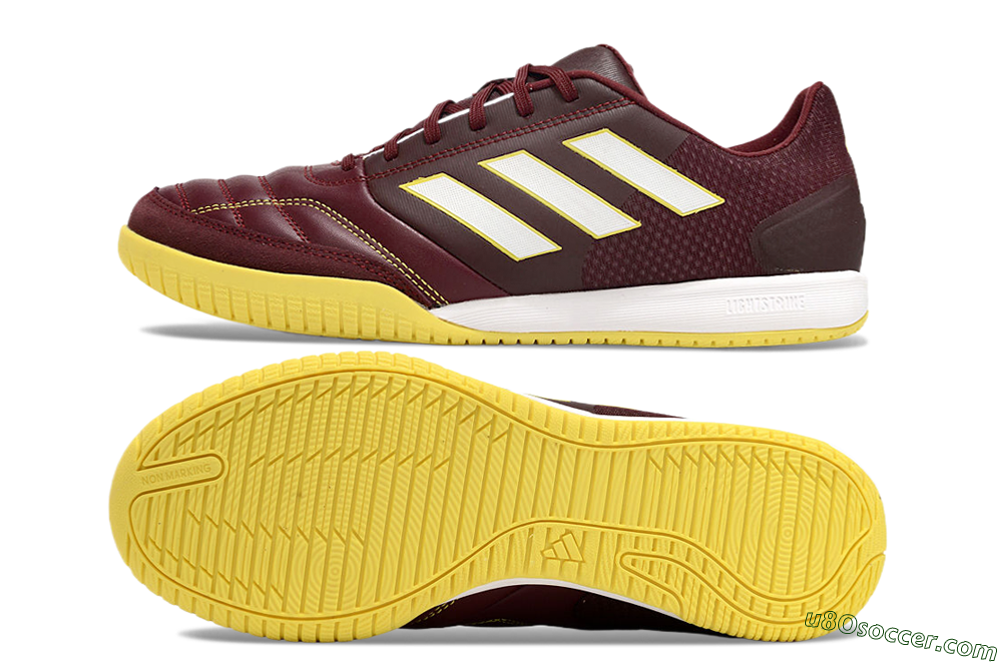 Adidas Top Sala IC Indoor & Futsal Soccer Shoes - Red/White/Yellow 0