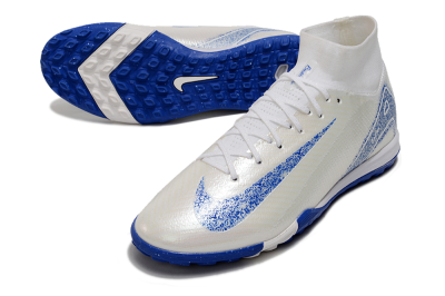 Nike Air Zoom Mercurial Superfly 10 Elite TF Artificial Turf Soccer Shoes - Beige/Blue