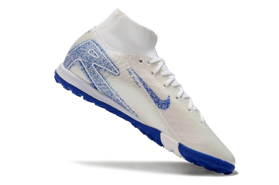 Nike Air Zoom Mercurial Superfly 10 Elite TF Artificial Turf Soccer Shoes - Beige/Blue