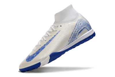Nike Air Zoom Mercurial Superfly 10 Elite TF Artificial Turf Soccer Shoes - Beige/Blue