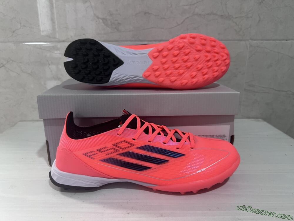 Adidas F50 Adizero TF Artificial Turf Soccer Shoes - Red/Black