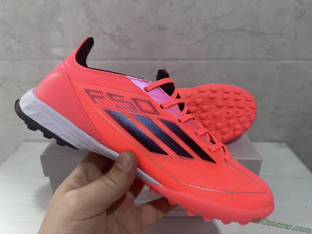 Adidas F50 Adizero TF Artificial Turf Soccer Shoes - Red/Black