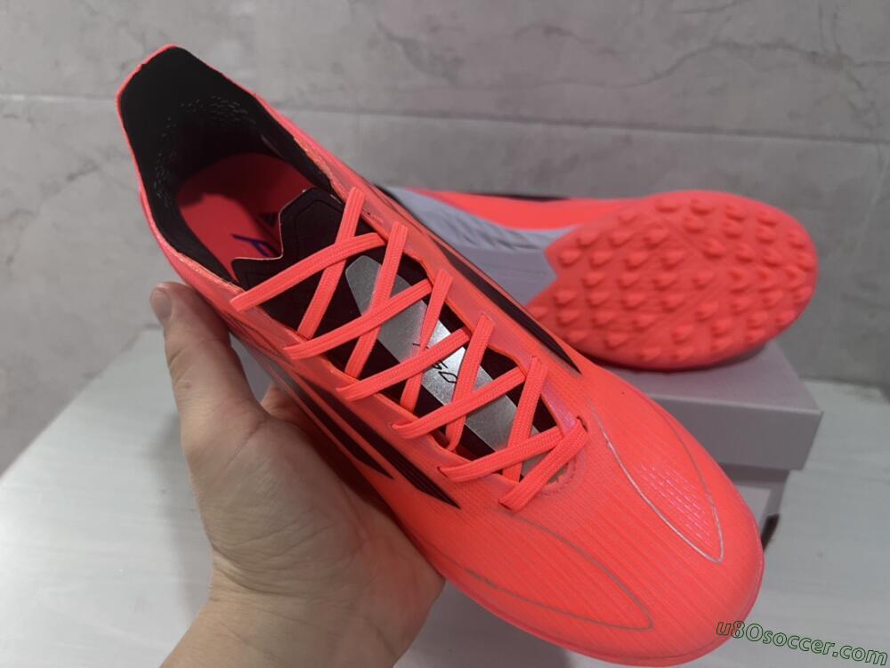 Adidas F50 Adizero TF Artificial Turf Soccer Shoes - Red/Black